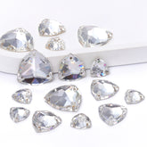 Mixed Sizes Crystal Trilliant Shape High Quality Glass Sew-on Rhinestones